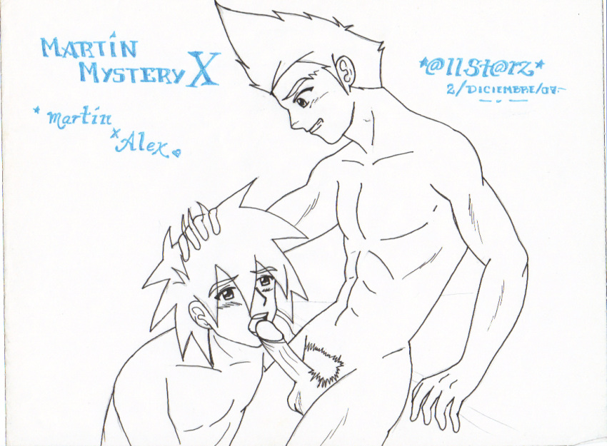 alexander_alfa male martin_mystery martin_mystery_(character) multiple_males yaoi