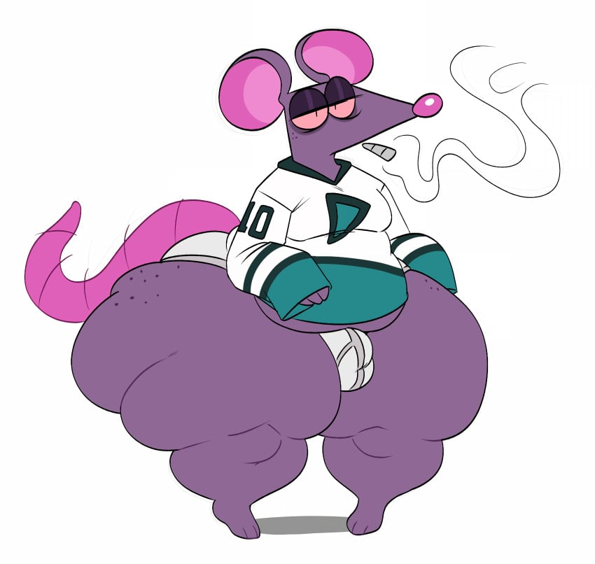 anthro blunt bulge freckles fur huge_thighs male male_only rat smoking sssonic2 stoner_rat_(sssonic2) thick_thighs tighty_whities wide_hips