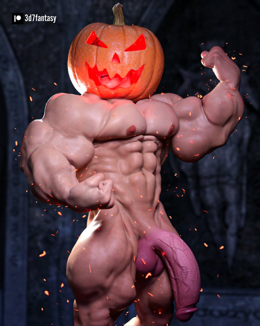 3d7fantasy 3d_(artwork) abs biceps bodybuilder gay halloween halloween_2021 hyper hyper_balls hyper_genitalia hyper_muscles hyper_penis hyper_testicles male male_focus male_only muscle muscle_growth muscles muscular muscular_arms muscular_ass muscular_back muscular_legs muscular_male muscular_thighs nipples pecs penis_growth veins veiny_penis