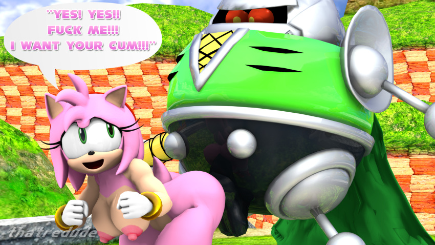 3d amy_rose anal_sex begging big_ass big_balls big_breasts big_butt big_penis domination green_eyes heavy_shinobi hedgehog huge_cock humping looking_at_partner looking_pleasured male/female orange_eyes pink_fur robot robot_on_mobian sega sonic_(series) sonic_the_hedgehog_(series) speech_bubble thatredude