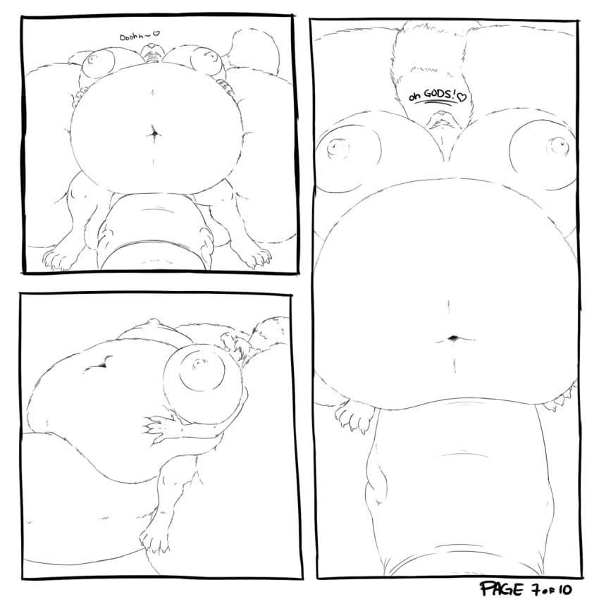 1:1 2012 ailurid anthro aroused balls balls_expansion belly belly_expansion big_balls big_belly big_breasts big_penis breast_expansion breasts comic detailed digital_drawing_(artwork) digital_media_(artwork) english_text expansion eyewear eyewear_on_head eyewear_only fluffy fluffy_tail fur futanari genital_expansion genitals goggles goggles_on_head goggles_only gynomorph hair hair_over_eyes herm hi_res holding_belly huge_balls huge_breasts huge_cock hyper hyper_balls hyper_belly hyper_breasts hyper_genitalia hyper_penis intersex leaning leaning_back line_art long_hair looking_up lying lying_on_balls mammal min mirri_ringfox monochrome multiple_scenes nude on_back open_mouth open_smile penis penis_expansion red_panda smile solo spread_legs spreading text