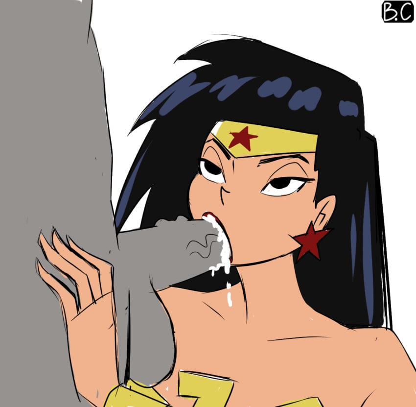 1boy 1girls amazon amazonian baddestcartoon cum cum_in_mouth dc dc_comics diana_prince faceless_male fellatio justice_league_action light-skinned_female oral oral_sex wonder_woman wonder_woman_(justice_league_action) wonder_woman_(series)