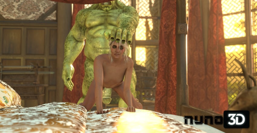 3d big_penis bigger_male ciri crossover dreamworks female giant_penis human_female light-skinned_female light_skin male male/female monster nuno3d orc orc_male size_difference smaller_female the_witcher_(series) the_witcher_3:_wild_hunt