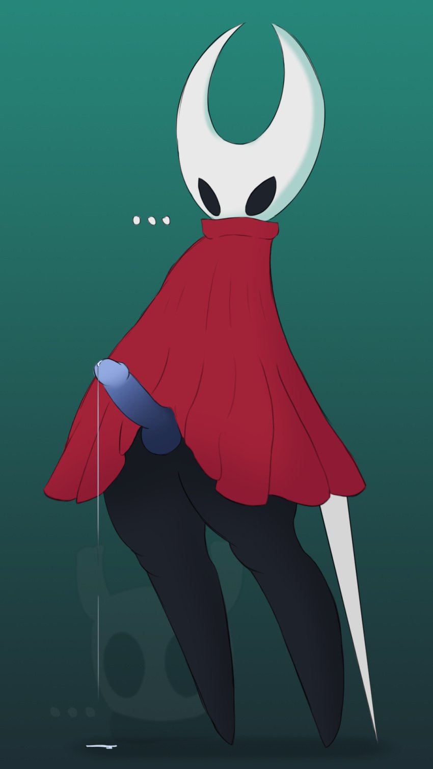 ... 2021 9:16 anthro anthrofied arthropod balls black_body black_sclera blue_penis bodily_fluids bottomless clothed clothing conditional_dnp cum cum_pool digital_media_(artwork) dress duo futanari genital_fluids genitals gradient_background hi_res hollow_knight hornet_(hollow_knight) humanoid_genitalia humanoid_penis leaking_cum long_legs melee_weapon mouthless no_pupils penis penis_under_clothes penis_under_dress protagonist_(hollow_knight) rdroid red_clothing red_dress simple_background solo_focus sword team_cherry thick_thighs video_games weapon white_head