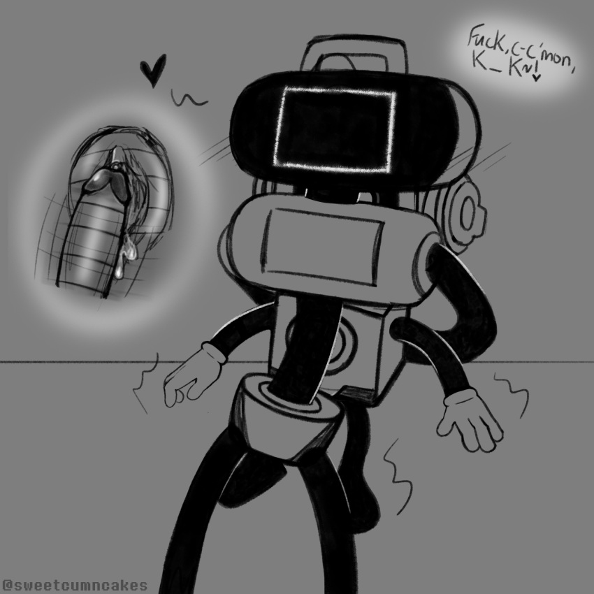 blush cakes_(deltarune) darkner deltarune deltarune_chapter_2 humanoid humanoid_robot k_k penis penis_on_pussy pussy pussy_juice_drip robot robot_humanoid robotic_penis simple_background sweet_(deltarune) sweetcumncakes teasing twitter_username undertale_(series) vibrating_penis