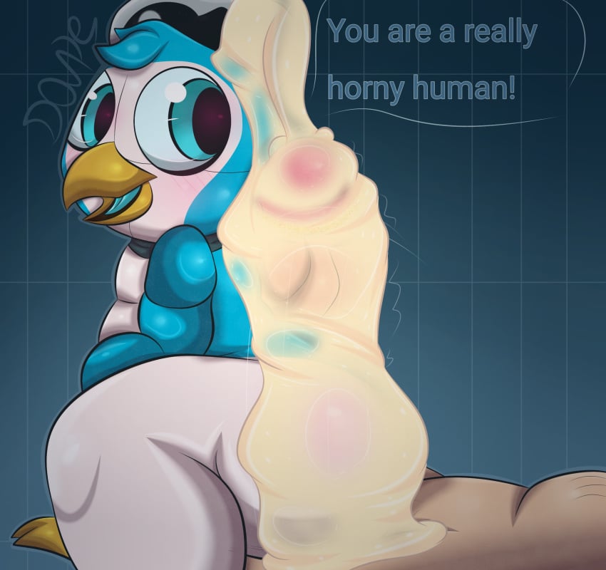 animatronic anthro anthro_penetrated ass avian beak big_butt big_penis bird blue_body blue_eyes blue_skin blush buttjob cum cum_in_ass cum_inside cum_on_ass cum_on_body cum_on_face cum_on_penis cum_on_upper_body cumshot dialogue dirty dirty_penis ejaculation faceless_human faceless_male five_nights_at_freddy's foreskin genital_fluids hot_dogging huge_ass huge_cock human human_on_anthro human_on_robot human_penetrating humanoid_genitalia humanoid_penis interspecies legs liam_the_penguin male/male male_penetrated male_penetrating mammal nude open_mouth original_character penetration penguin penis penis_in_ass plushtrapboyuwu pubes pubes_on_butt pubes_on_glans pubic_hair robot shortstack side_view smegma smegma_on_face smile speech_bubble text_bubble thick_cum thick_thighs twitching vein veins veiny_penis white_body white_skin wide_hips