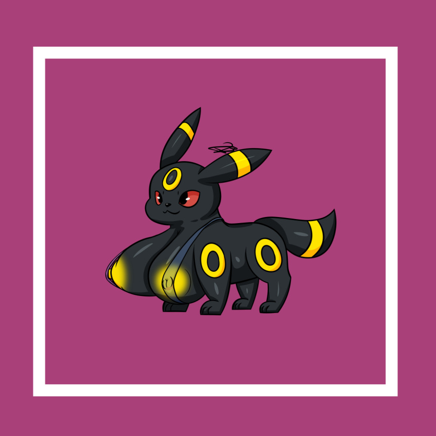 big_breasts breasts busty_feral chubby female ineffective_clothing nintendo pokémon_(species) pokemon pokemon_(species) raven30_(artist) umbreon