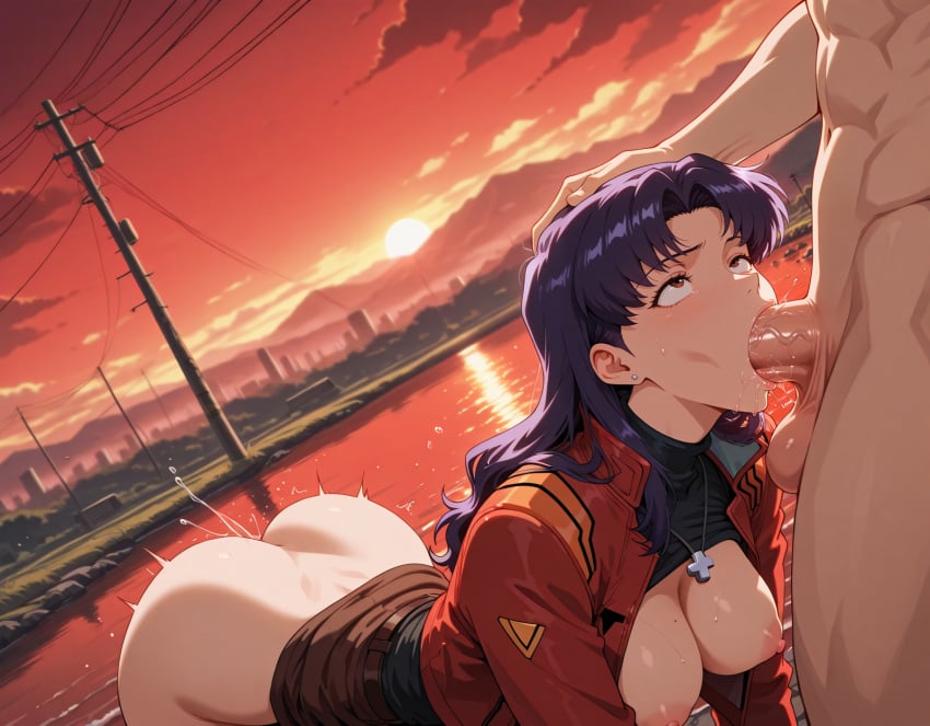Misato Katsuragi (Neon Genesis Evangelion) Rule 34 Image