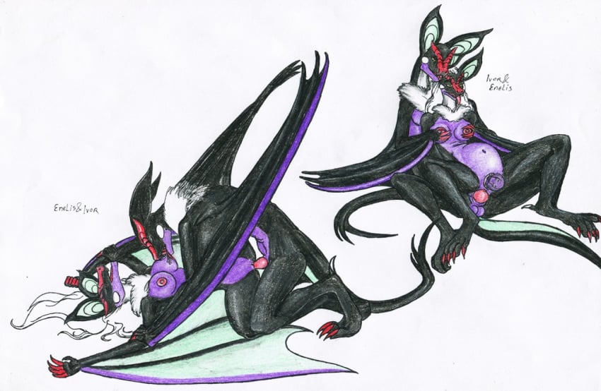 anthro birth birth_in_sex feral game_freak giving_birth impregnation nintendo noivern pokemon pokemon_(species) sex sex_when_birth urthamielair white_background