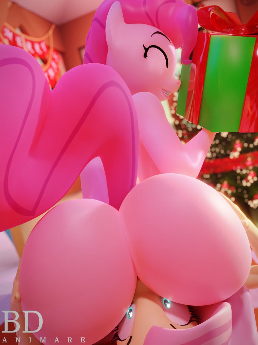 3d_(artwork) absurd_res anthro anthrofied ass bdanimare big_ass big_butt bottom_heavy bubble_ass bubble_butt christmas christmas_tree digital_media_(artwork) duo equid equine facesitting fat_ass fat_butt female/female females females_only fluttershy_(mlp) friendship_is_magic gift hasbro hi_res holidays huge_ass huge_butt large_ass large_butt mammal my_little_pony nude pinkie_pie_(mlp) plant raised_tail straight_hair thick_ass thick_thighs tree wide_hips