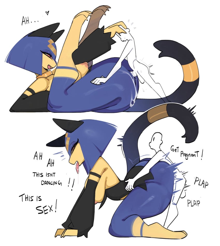 anthro anthro_on_human anthro_penetrated human male mammal meeplux pal_(species) palworld sekhmet_(pal) size_difference tagme
