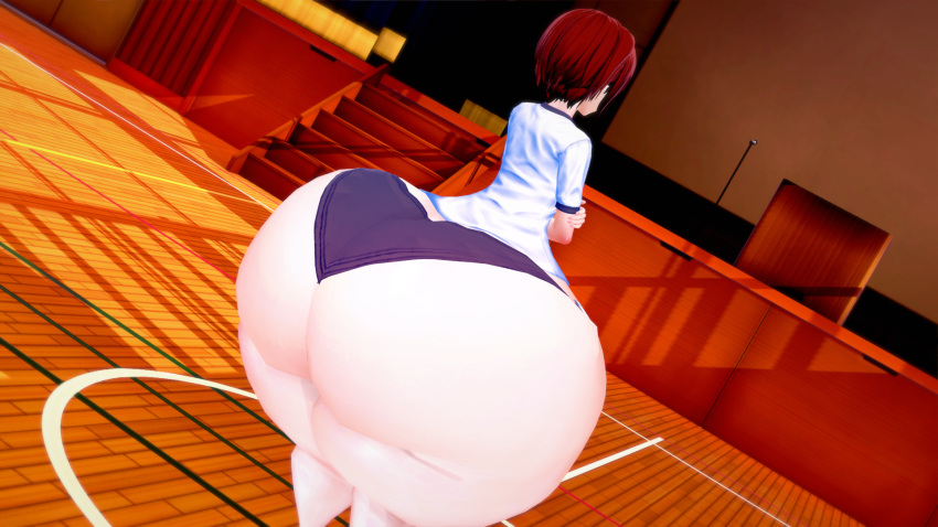 1girls 3d ass ass_body ass_cleavage ass_expansion big_ass big_butt bottom_heavy bubble_ass bubble_butt butt_crack danganronpa danganronpa_2:_goodbye_despair enormous_ass enormous_butt fat_ass female gigantic_ass gigantic_butt gym gym_shorts gym_uniform huge_ass huge_butt human human_only hyper hyper_ass jinvin koikatsu koizumi_mahiru large_ass light-skinned_female light_skin massive_ass massive_butt pale pale-skinned_female pale_skin red_hair straight_hair wide_hips