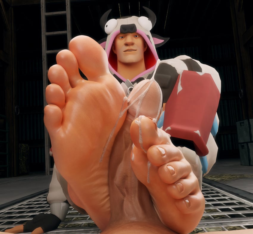 2boys 3d 3d_(artwork) anon anonymous_male big_feet big_penis cow_onesie cum cum_on_feet cumming cumming_from_footjob feet foot_fetish foot_focus footjob fortnite fortnite:_battle_royale gay guernsey_(fortnite) hand_on_ground hand_on_knee jonesy_(fortnite) looking_at_penis looking_at_viewer looking_down male male_feet male_only mrgtsfloop penis penis_between_feet showing_teeth sitting sitting_down sitting_on_floor smile smiling smiling_at_viewer smirk smirking smirking_at_viewer soles