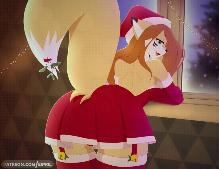 1girls :) :d animated anthro ass ass_shake bell big_ass big_breasts big_butt big_thighs bouncing_ass bouncing_butt breasts brown_hair bubble_ass bubble_butt busty butt christmas christmas_clothing clothing curvaceous curvy dancing domestic_cat dress eipril elisabeth_(eipril) fang fat_ass fat_butt felid feline felis female fur furry garland giant_ass giant_butt gloves hair handwear hips holidays horny huge_ass huge_breasts huge_butt huge_thighs large_ass large_breasts large_butt large_thighs legs legwear long_hair looking_at_viewer mammal massive_ass massive_butt massive_thighs mistletoe mistletoe_on_tail naughty_face naughty_smile orange_hair plant round_ass round_butt santa_dress seductive seductive_eyes seductive_gaze seductive_look seductive_mouth seductive_pose seductive_smile shaking_ass shaking_butt sideboob smug solo stockings thick_ass thick_legs thick_thighs thighs two_tone_fur voluptuous voluptuous_ass white_fur wide_hips wide_thighs window yellow_fur