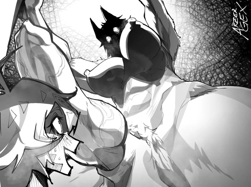 futanari greyscale harpy monster skeleharpy twitch werewolf_girl
