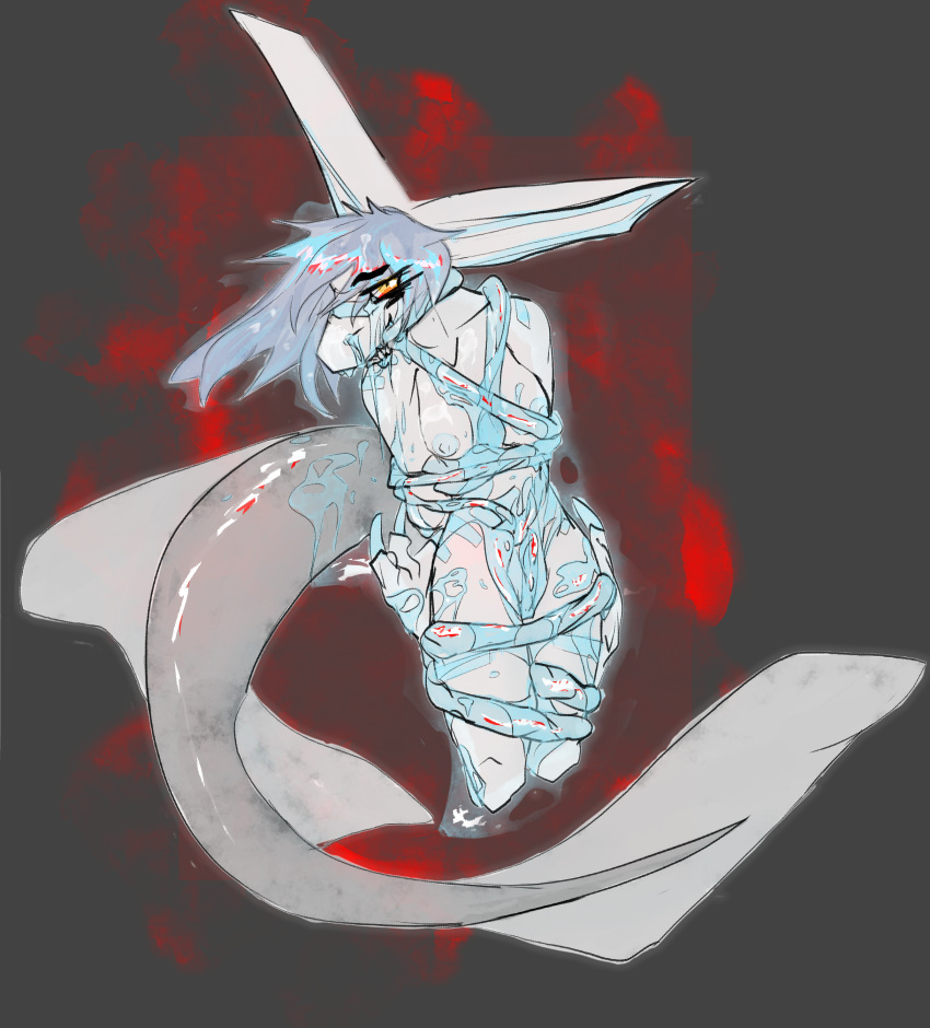 20_(skushi) absurd_res anthro blood bodily_fluids crying cybernetics cyborg female fish gore guts hi_res intestines machine marine organs shark skushi solo tears