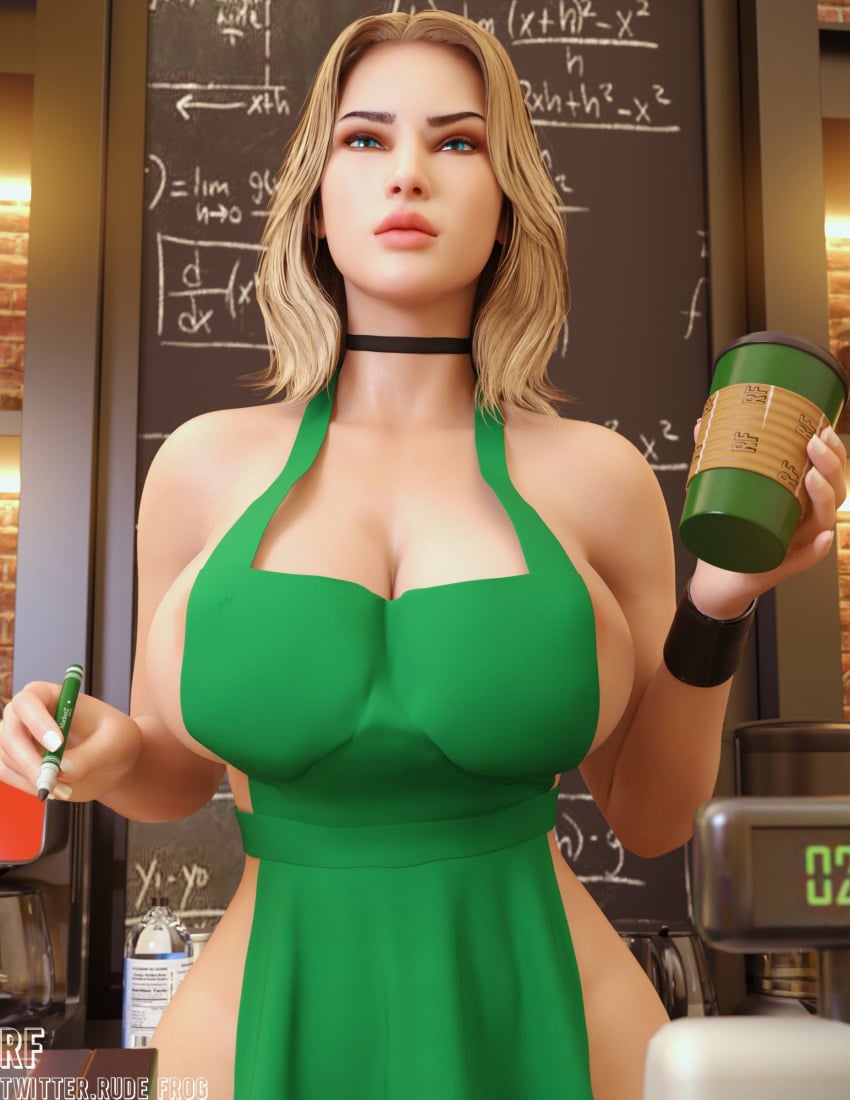 1girls 3d big_breasts blonde_hair blue_eyes breasts capitalism cleavage curvy curvy_female emma_frost female female_only huge_breasts iced_latte_with_breast_milk looking_at_viewer marvel marvel_comics meme rude_frog solo solo_female superheroine white_queen wide_hips x-men