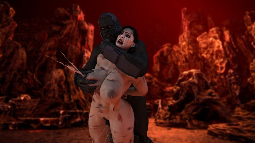 3d alcina_dimitrescu beaten breast_grab breast_press breast_squeeze bruise bruises capcom crossover crying cum darkseid dc despair forced forced_milking imminent_penetration injured injustice_2 lactation large_breasts maledom mexis49 netherrealm_studios pain rape resident_evil resident_evil_8:_village screaming