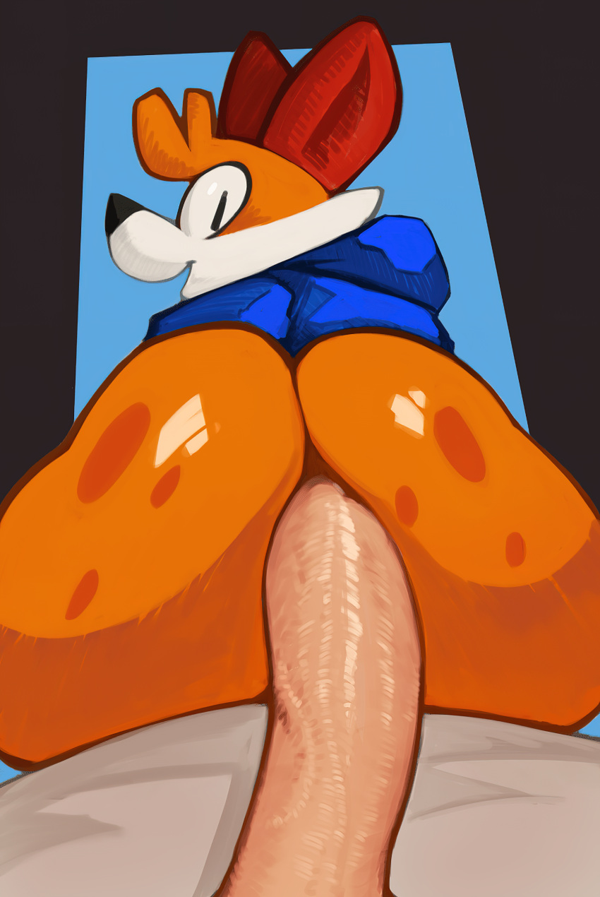 2021 2boys anal big_ass big_butt blue_hoodie furry gay hi_res jojobizad male/male male_on_male male_only riding riding_penis soups_(superiorfox) superiorfox