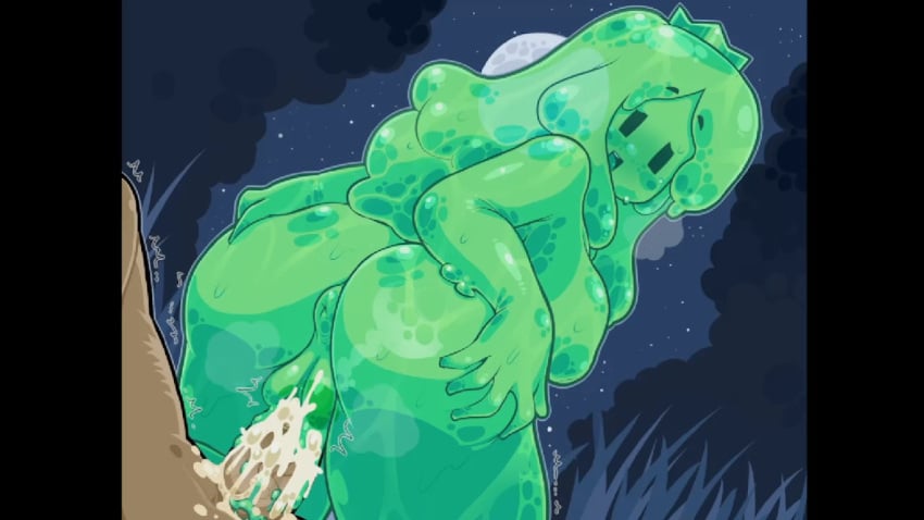 after_sex after_vaginal anus big_ass big_breasts creampie crown cum cum_in_pussy cum_inside game_cg grabbing_own_ass green_body happy_sex mob_face monster monster_girl princess princess_and_conquest reverse_cowgirl_position slime slime_body slime_girl slime_princess_(princess_and_conquest) thick_thighs transparent_body unprotected_sex