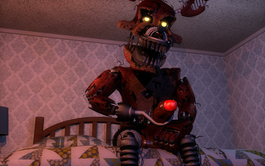 big_penis five_nights_at_freddy's five_nights_at_freddy's_4 fnafeurnsfw foxy_(fnaf) hook_hand male male_only masturbation nightmare_foxy solo source_filmmaker tagme