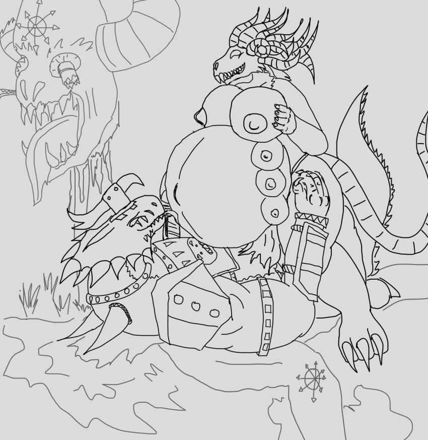 anthro bone breasts demon duo female hi_res horn lizardman lizardman_(warhammer_fantasy) male male/female mammal multi_breast pauliusthemad pregnant reptile rodent saurus scalie sex skaven skull vwpologt warhammer_(franchise) warhammer_age_of_sigmar warhammer_fantasy