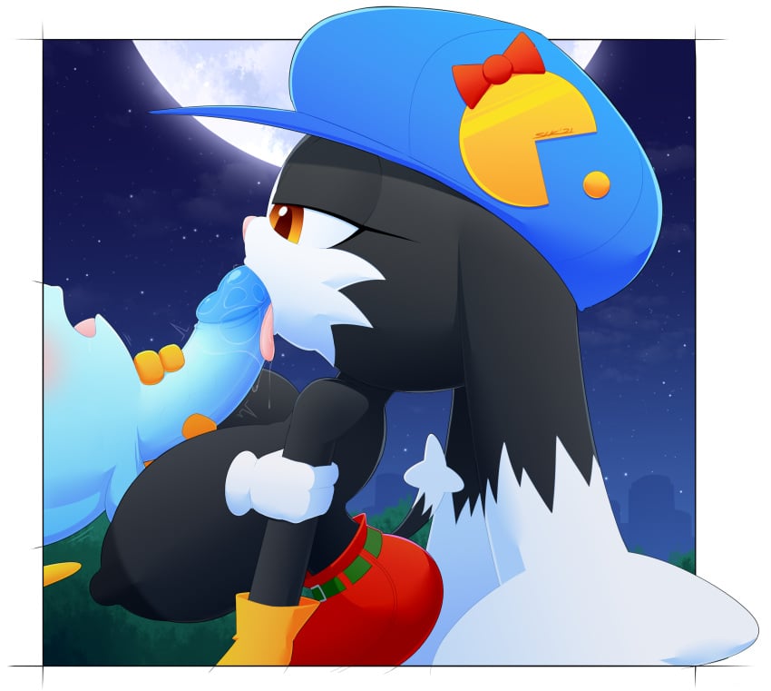 1boy 1girls big_breasts big_penis breasts fellatio genderswap_(mtf) huepow huge_cock klonoa klonoa_(series) large_breasts large_penis paizuri penis rule_63 slickehedge