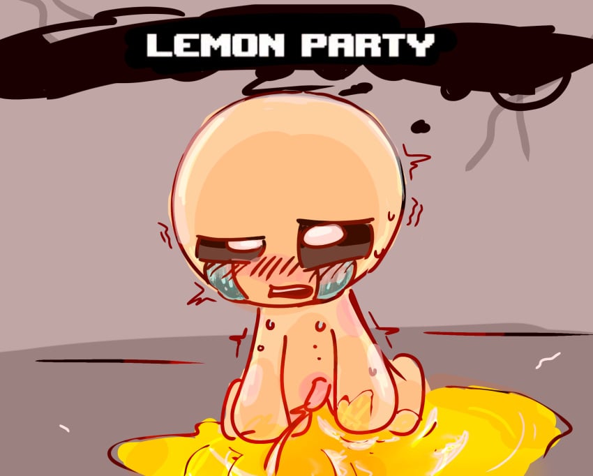 crying isaac isaac_(the_binding_of_isaac) lemon male male_only peeing the_binding_of_isaac urine