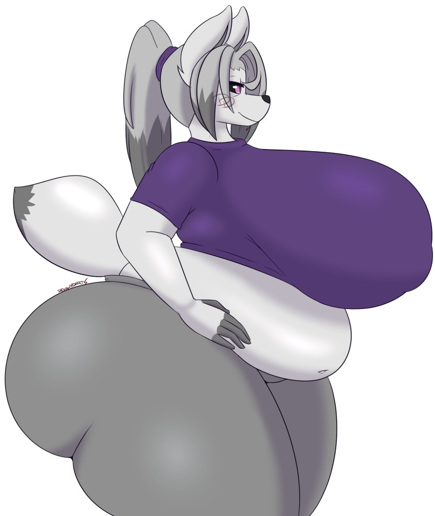 big_breasts dewwydartz female furry huge_breasts mary_(dewwydartz) slightly_chubby tagme thick_thighs