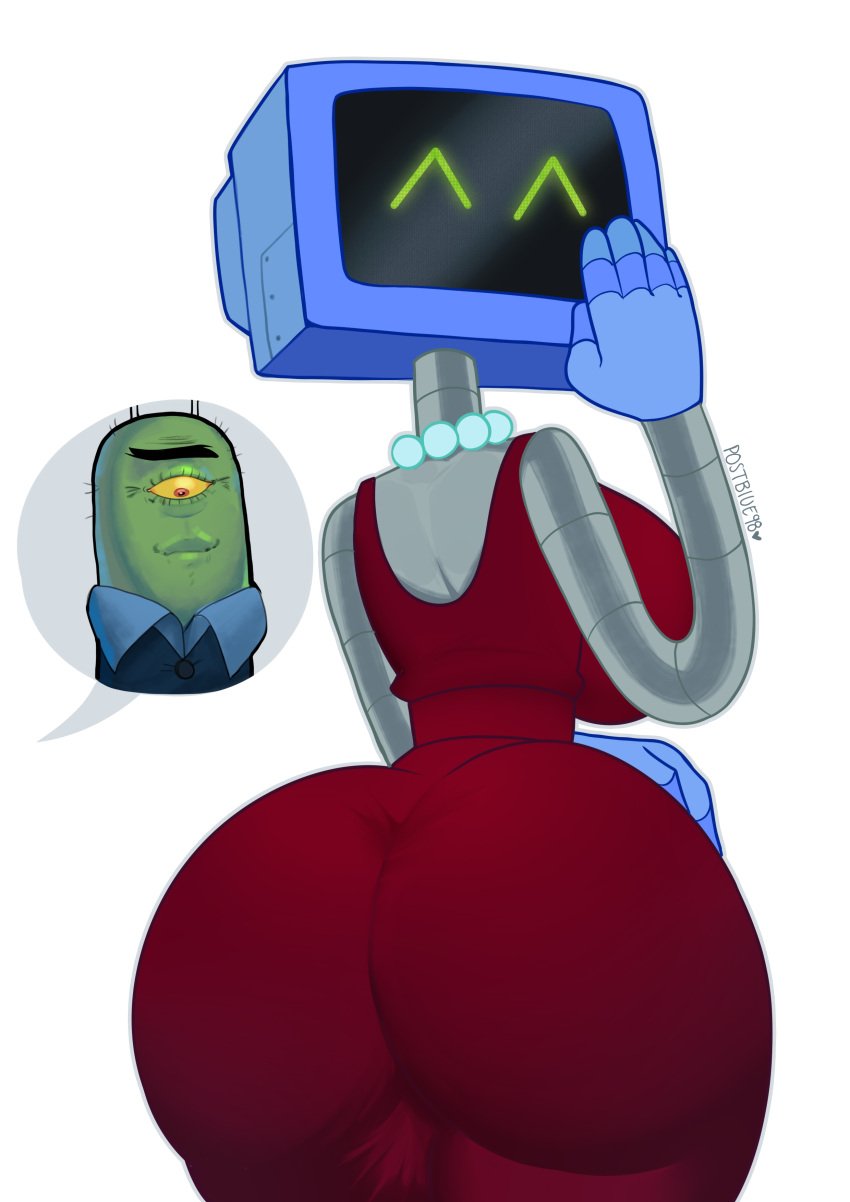 breasts karen_plankton meme postblue98 presenting_ass sheldon_j._plankton