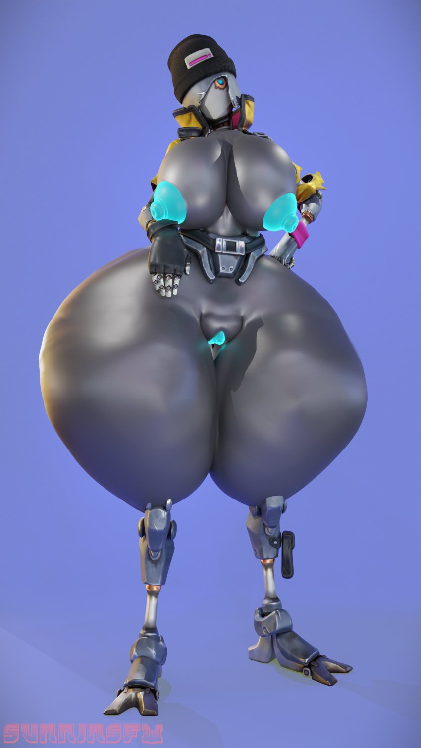 3d ass_body big_ass big_breasts fortnite fortnite:_battle_royale glowing_genitalia glowing_nipples huge_ass huge_breasts hyper rebel_(fortnite) sunninsfw thick_thighs voluptuous voluptuous_female