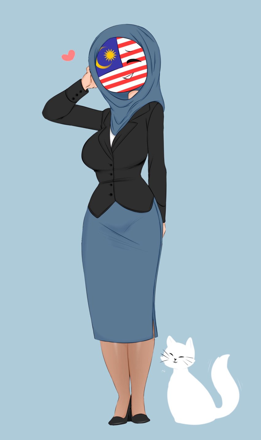 asian_female clothing countryhumans countryhumans_girl flawsy heart malaysia_(countryhumans) malaysian muslim muslim_female no_sex pussy safe sfw skirt