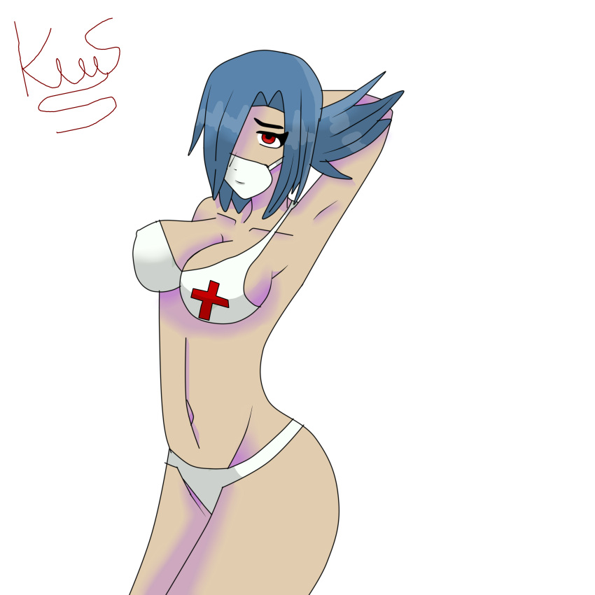 bikini kennysparda(artist) skullgirls tagme valentine_(skullgirls)