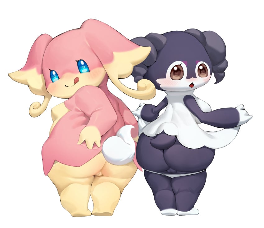 anthro audino furry indeedee pokémon_(species) pokemon shortstack tlmoyv_1