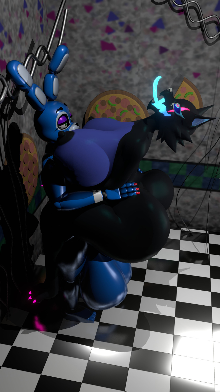 big_ass big_breasts bonnie_(fnaf) breasts bubble_butt highwire_(fortnite) huge_ass notsafeforgek pack_leader_highwire sex thick_thighs wide_hips