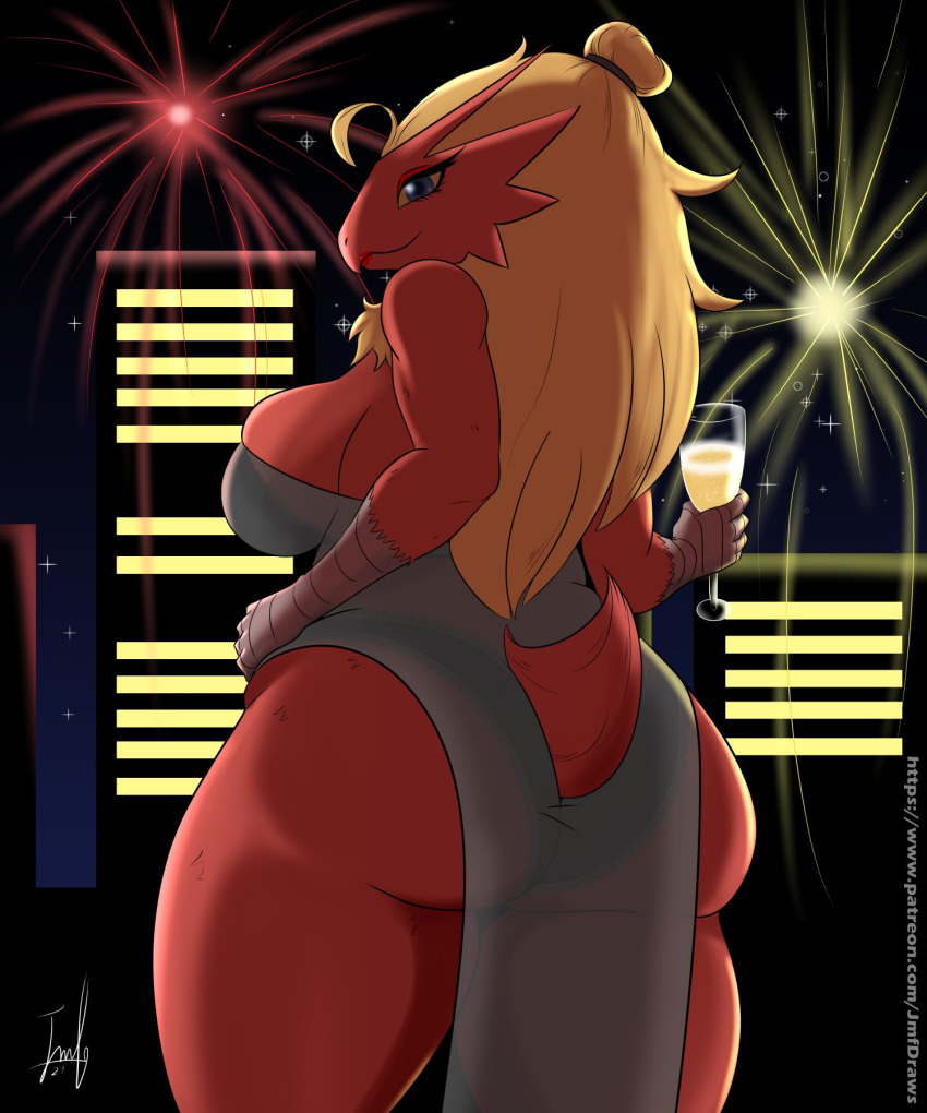 avian big_ass big_breasts blaziken female game_freak jmf nintendo pokemon pokemon_(species) solo tagme wide_hips