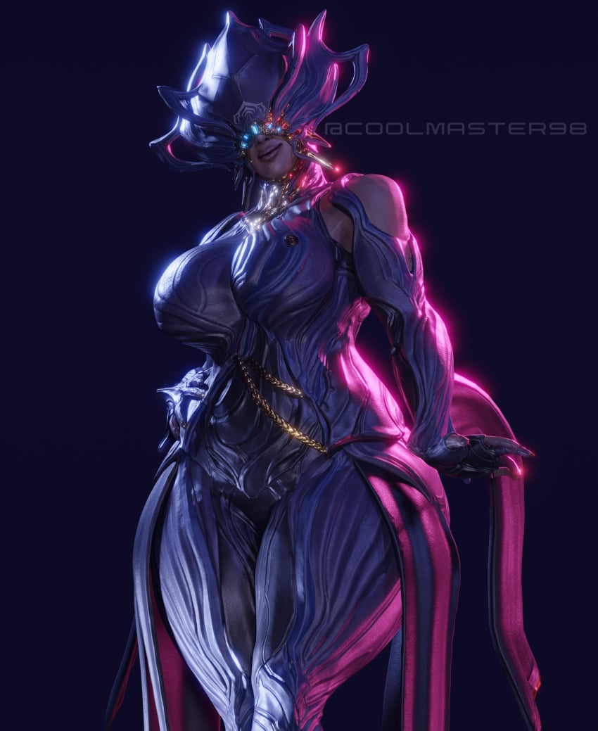 1girls 3d big_breasts breasts coolmaster98 curvaceous curvy female female_focus helmet hips lips looking_at_viewer lotus_(warframe) lotus_radiant mature_female milf simple_background solo solo_female thick_thighs thighs voluptuous warframe watermark wide_hips