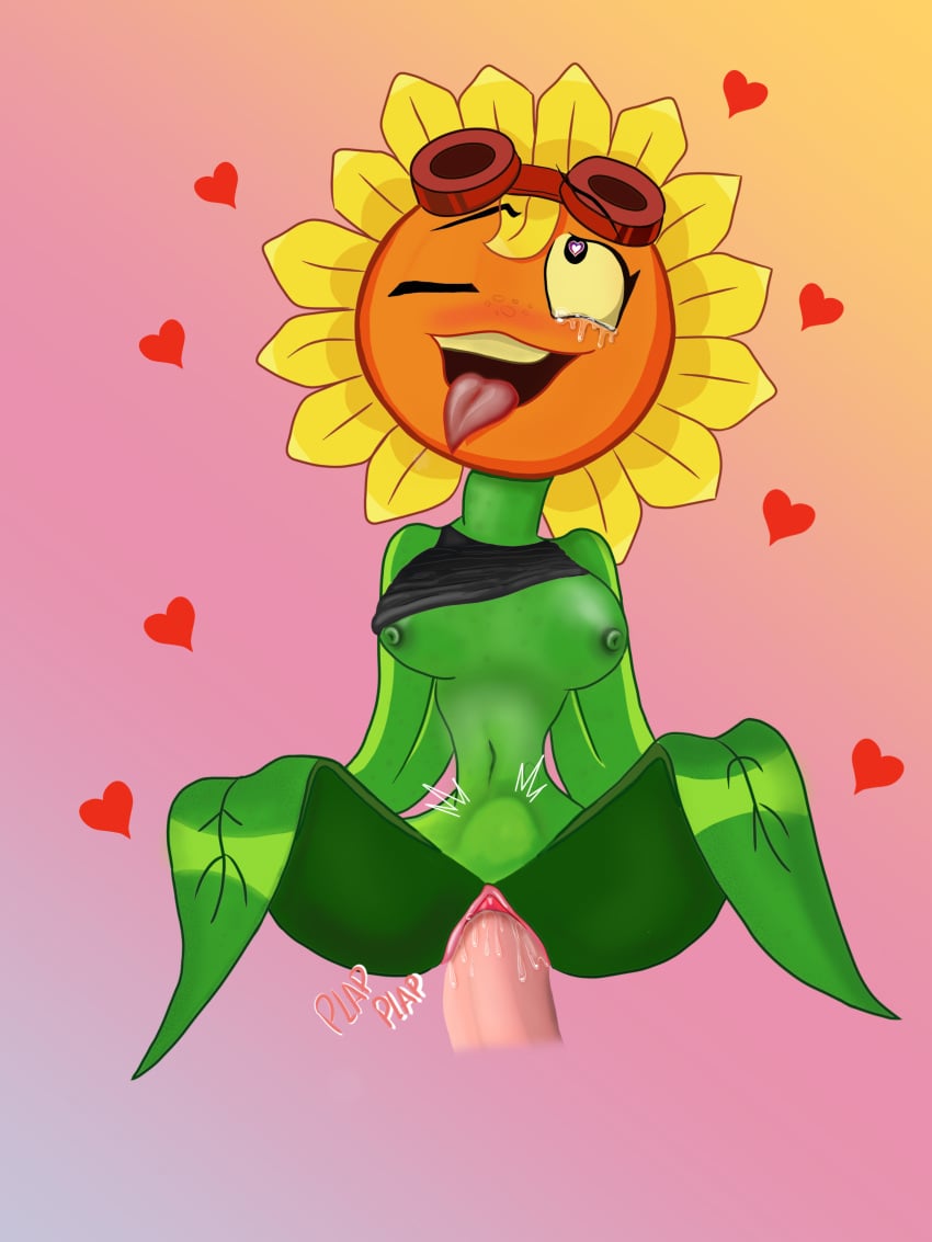 ahe_gao big_breasts flora_fauna human_penetrating plant plant_girl plantie plants_vs_zombies plants_vs_zombies:_heroes popcap pvz sex solar_flare_(pvz) sunflower_(pvz) tagme vaginal_penetration