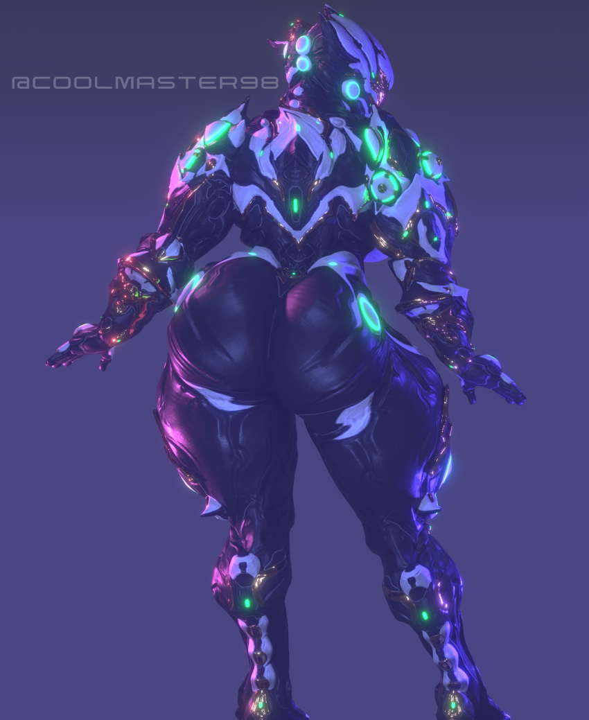 1girls 3d ass back_view big_ass coolmaster98 curvaceous curvy female female_focus hildryn_(warframe) hips looking_at_viewer looking_back simple_background solo solo_female thick_thighs thighs thunder_thighs voluptuous warframe watermark wide_hips