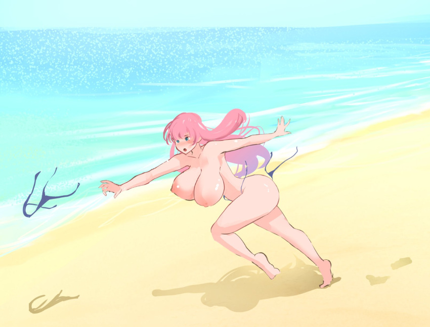 1girls accidental_exposure amidasketchbook ass bare_legs bare_thighs barefoot beach big_ass bikini bikini_malfunction bikini_top blue_bikini blue_eyes blue_swimsuit blush bouncing_breasts breasts busty chasing cleavage collarbone completely_nude curvy embarrassed_nude_female enf exhibitionism female female_focus fire_emblem fire_emblem_heroes forced_exhibitionism forced_exposure gunnthra_(fire_emblem) huge_breasts humiliation large_breasts legs long_hair male nipples nude nude_female ocean open_mouth outdoors outside pink_hair public public_exposure public_humiliation pussy running sand solo solo_female solo_focus swimsuit thick_thighs thighs topless uncensored undressed untied_bikini very_long_hair voluptuous wardrobe_malfunction