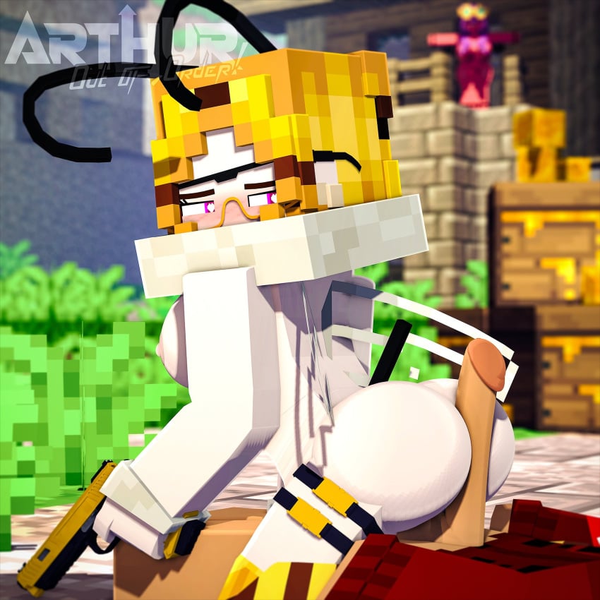 1:1 1boy 1boy1girl 1girls 3d adult arthur32 bee bee_(minecraft) bee_girl big_ass big_butt big_penis black_hair blonde_hair breasts buttjob commission erection female gun looking_at_penis looking_back mabel_bee_(arthur32) male male/female mex_arthur_(arthur32) microsoft mine-imator minecraft mojang multicolored_hair no_panties nude_female_clothed_male outside public tagme weapon xbox_game_studios