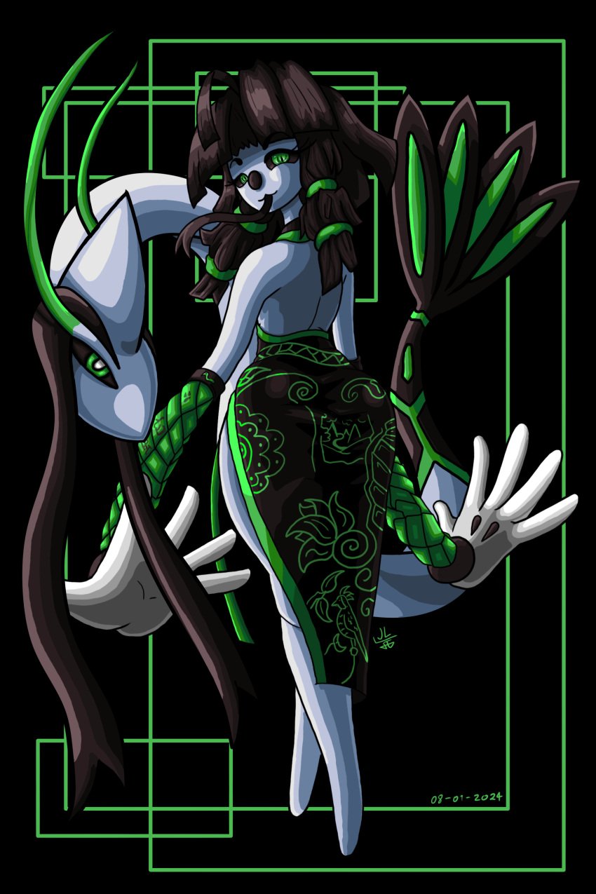 ass bubble_butt chinese_clothes femboy jeidan_limorty mime oc snake trap