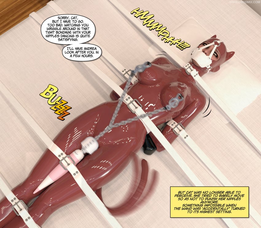 bondage bondage captured catsuit cosplay costume crime_figther depowered dominatrix domme gagged helpless high_heels humiliation kitty latex lunagirl machine metal_bondage milf panel_gag restrained reverse_prayer rope rubber slave submission superheroine teenager tied_up uniform