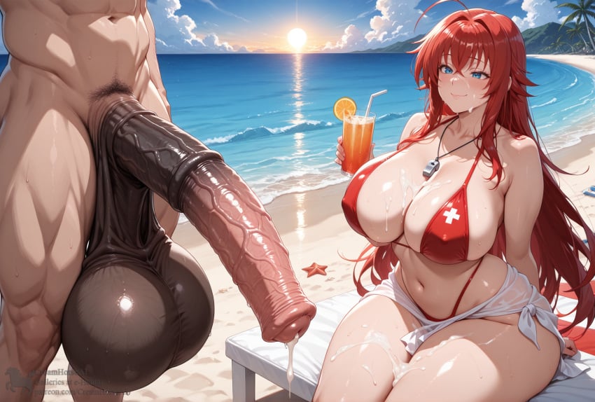 1girls ai_generated beach beach_background beach_sex big_ass big_balls big_breasts big_butt big_penis bikini bikini_bottom bikini_top blue_eyes blush cleavage clothed clothed_female cock_hungry cock_shock cock_worship covered_in_cum creamhorseai cum cum_covered cum_drip cum_in_mouth cum_inside cum_on_body cum_on_breasts cum_on_face curvy curvy_female curvy_figure cute cute_face equine_penis excessive_cum female fit fit_female gentle_smile high_resolution high_school_dxd highres horny horny_female horse_penis horsecock horsecock_on_humanoid huge_ass huge_balls huge_breasts huge_cock hyper_balls imminent_oral imminent_penetration imminent_sex lifeguard lifeguard_swimsuit light-skinned_female light_skin long_hair male male/female mature_female mommy mommy_kink narrow_waist penis_awe red_bikini red_hair rias_gremory sea seductive sling_bikini sun swimsuit swimwear testicles very_long_hair voluptuous voluptuous_female whistle whistle_around_neck wide_hips