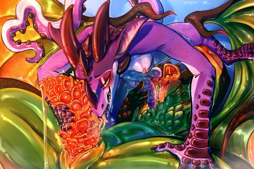 2:3 ambiguous_fluids animal_genitalia anthro balls blush bodily_fluids breasts claws dragon dripping drooling duo elemental_creature erection female flora_fauna genital_fluids genital_slit genitals ginger heart_eyes heart_symbol hi_res horn intersex intersex/male leaking leaking_penis leaking_precum licking lira_(transdragonlira) looking_at_genitalia looking_at_penis looking_at_viewer looking_pleasured male male/female mythological_creature mythological_scalie mythology nami_(zipper_7z) nipples nude open_mouth oral penile penis penis_lick penis_sniffing plant plant_dragon precum saliva saliva_on_face saliva_on_tongue saliva_string scalie sex shampoo_ginger simple_background smile smiling_at_viewer sniffing tail teeth tongue tongue_out wings zipper_7z