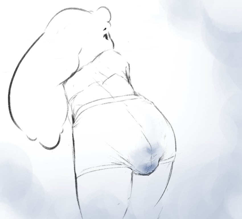 ambiguous_gender anthro blue_fart_cloud blue_feces boxer_briefs boxer_briefs_only clothed clothing colored_feces fart fart_cloud feces floppy_ears fur head_tuft lagomorph leporid mammal monochrome narrowed_eyes rabbit scat scatplay simple_background soiled_underwear soiling soiling_boxer_briefs soiling_underwear solo standing tiosqr topless tuft underwear underwear_only unusual_feces
