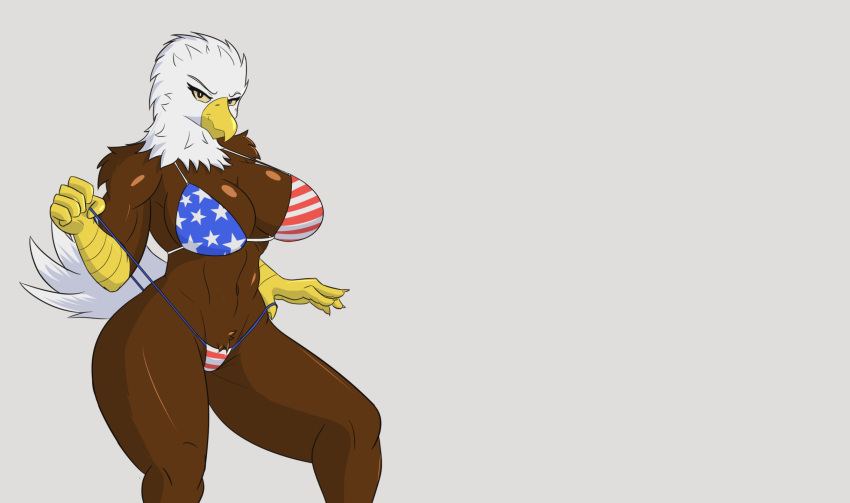 1girls 2020 4th_of_july 5_fingers accipitrid accipitriform alternate_version_at_source american_eagle american_flag american_flag_bikini anthro avian bald_eagle beak bedroom_eyes big_breasts bikini bikini_pull biped bird black_eyelashes black_eyes bottomwear breasts brown_body brown_feathers claws clothed clothing clothing_pull colored_sketch curvy_figure digital_media_(artwork) eagle eyebrows feathers female finger_claws fingers front_view fully_clothed grey_background hi_res hourglass_figure kascz looking_at_viewer midriff multicolored_body multicolored_feathers narrowed_eyes navel non-mammal_breasts pinup pose print_bikini print_clothing print_swimwear scuted_arms sea_eagle seductive shaded simple_background sketch skimpy smile smiling_at_viewer smirk solo solo_female stars_and_stripes swimwear swimwear_pull tail_feathers teasing thick_thighs topwear two_tone_body two_tone_feathers united_states_of_america wallpaper white_body white_eyebrows white_feathers white_tail wide_hips yellow_beak yellow_claws yellow_sclera