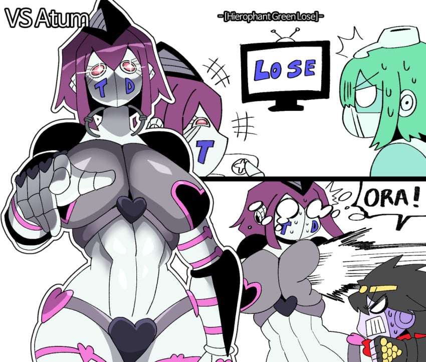 Hierophant Green (Atum (Jjba)) Rule 34 Image