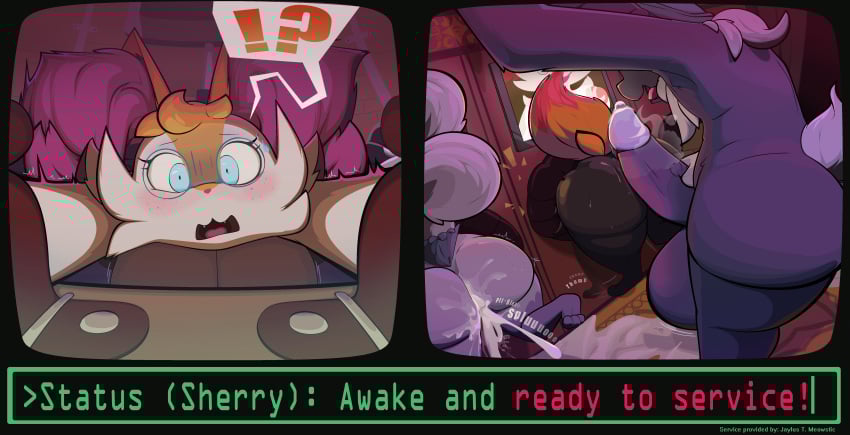 absurd_res anthro ass balls big_balls big_butt big_penis bodily_fluids braixen cum cum_pool electronics excessive_cum excessive_genital_fluids female generation_6_pokemon generation_8_pokemon genital_fluids genitals group hi_res huge_balls huge_butt huge_cock hyper indeedee jaylus_t_meowstic male male/female meowstic monitor nintendo penis pokemon pokemon_(species) questionable_consent scared text through_wall trio