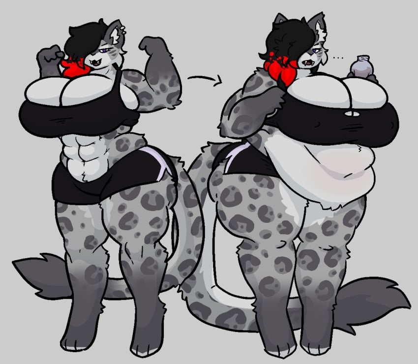 bbw big_breasts breasts cleavage female furry huge_breasts mexifurfoof overweight tagme thick_thighs weight_gain wide_hips